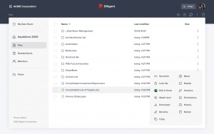 diligent interface