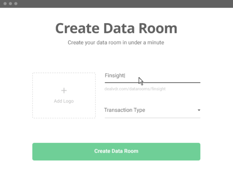 dealvdr data room creation